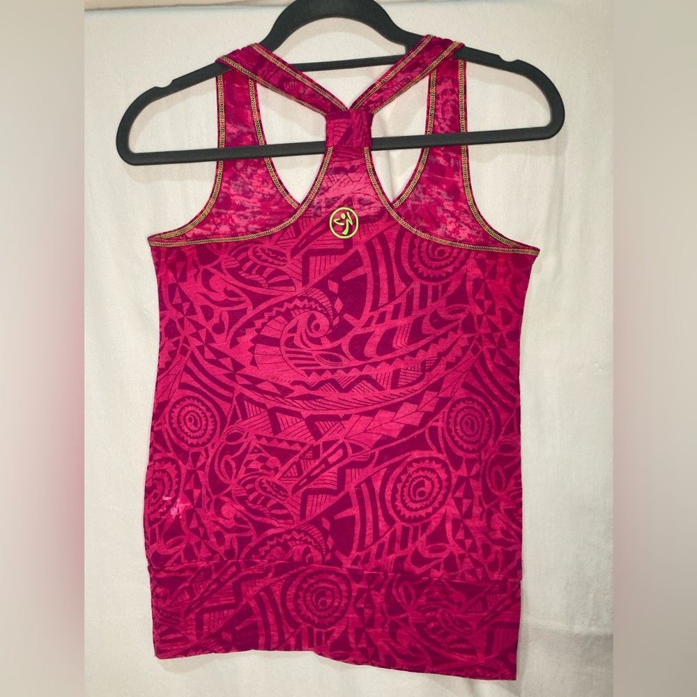 Zumba Fitness Top (Pink Burnout) - Picture 2 of 2